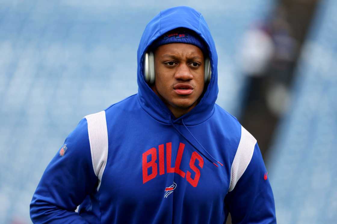 Tremaine Edmunds in Orchard Park, New York. Tremaine Edmunds in Orchard Park, New York.