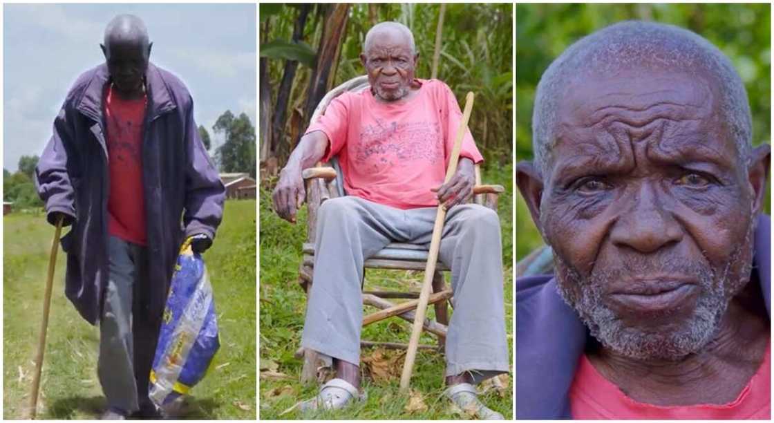 Peter Shitanda, a Kenyan man who moved abroad but returned after 47 years. Peter Shitanda, a Kenyan man who moved abroad but returned after 47 years.