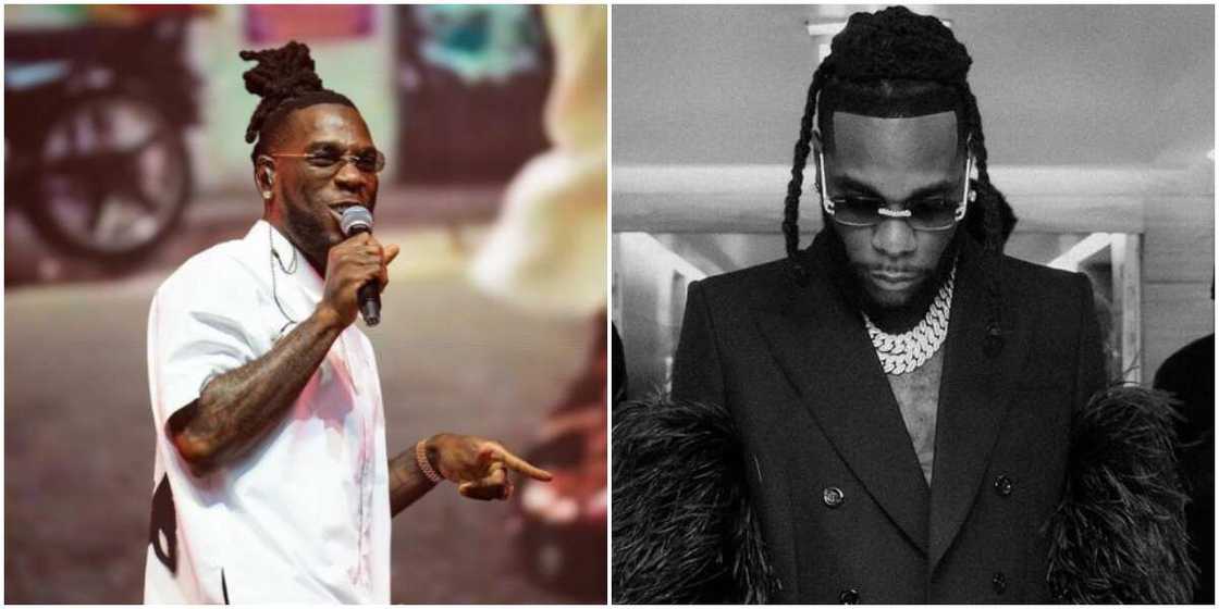 Burna Boy's leg. Burna Boy's leg.