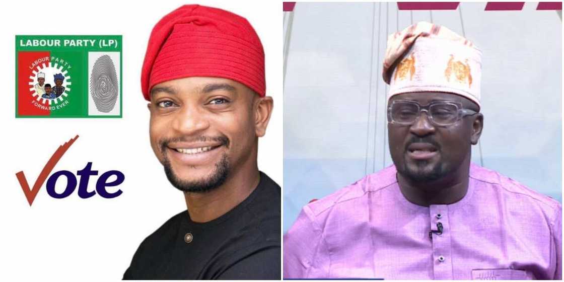 Desmond Elliot and Olumide Oworu Desmond Elliot and Olumide Oworu