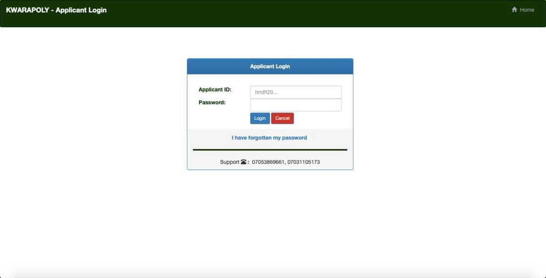 Kwarapoly admission portal