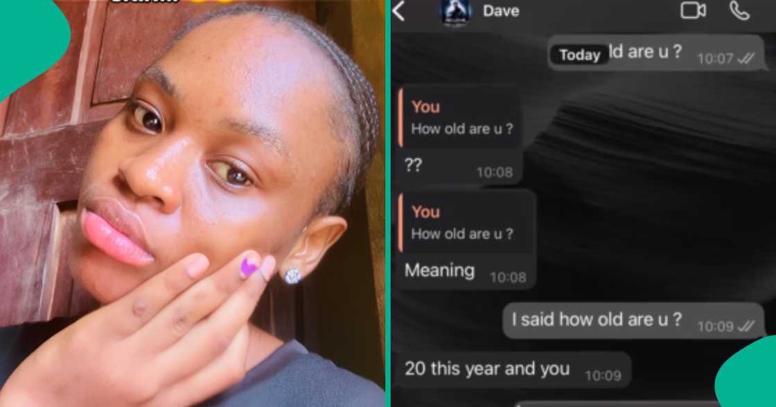 Lady marvels at 20-year-old's audacity after he wooed her on WhatsApp, posts their chat on social media Lady marvels at 20-year-old's audacity after he wooed her on WhatsApp, posts their chat on social media