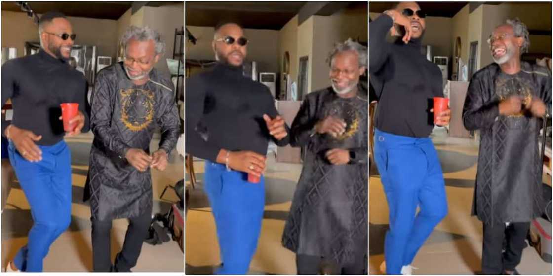 Actor Nino B and Kelechi Amadiobi Actor Nino B and Kelechi Amadiobi