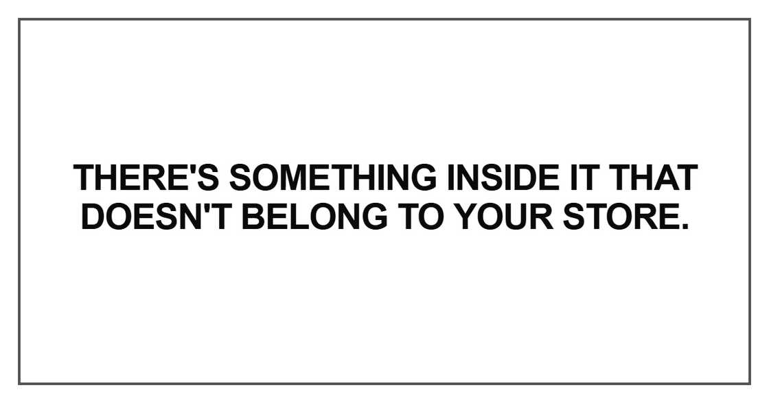 There's something inside it There's something inside it
