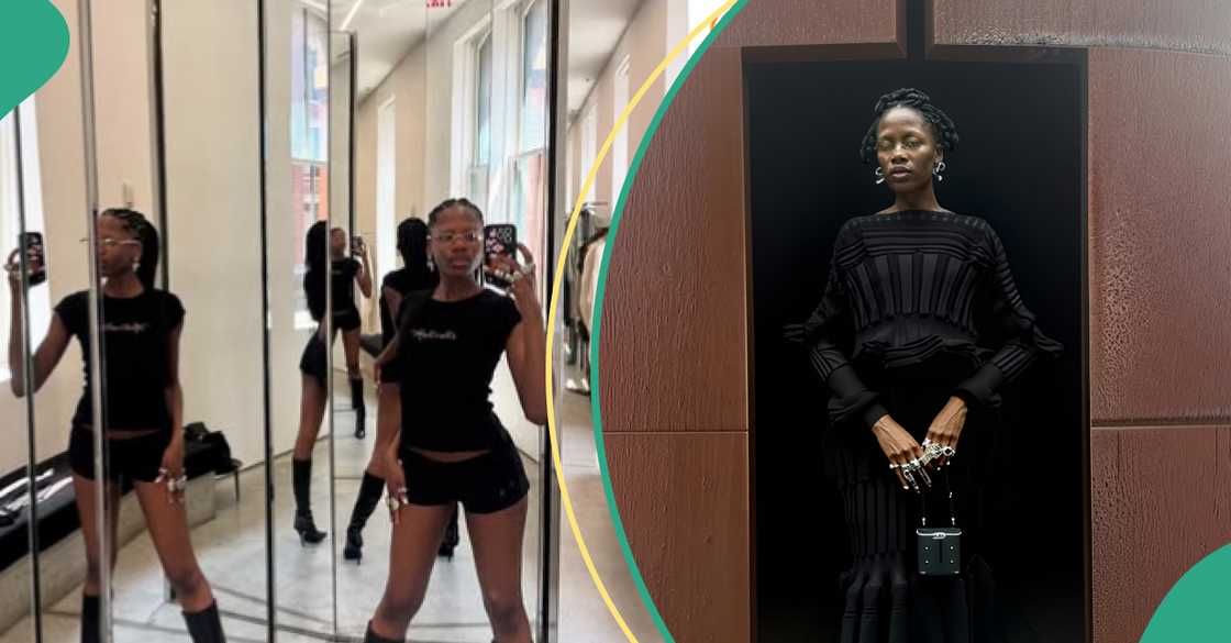 A filha de Tinubu, Oyinda, olha nas ruas de Nova York A filha de Tinubu, Oyinda, olha nas ruas de Nova York