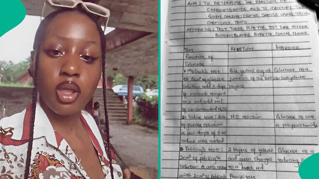 UNICAL female student trends on social media after flaunting her beautiful handwriting