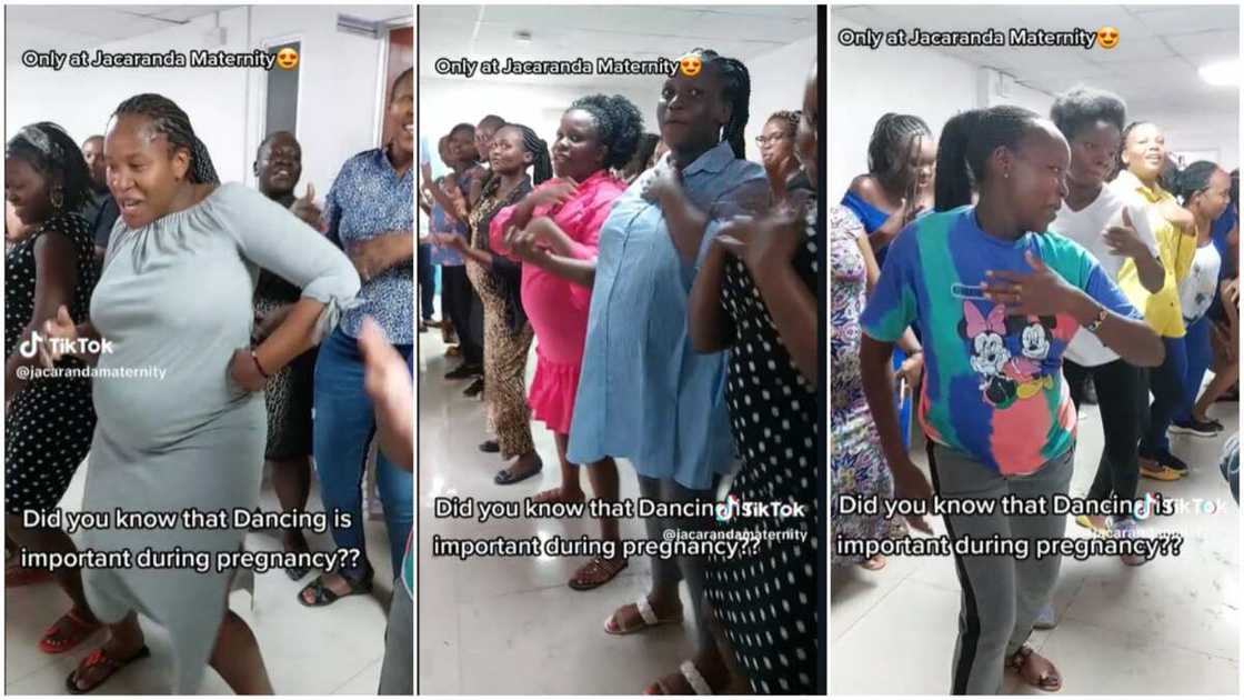 Antenatal session/pregnant women danced.