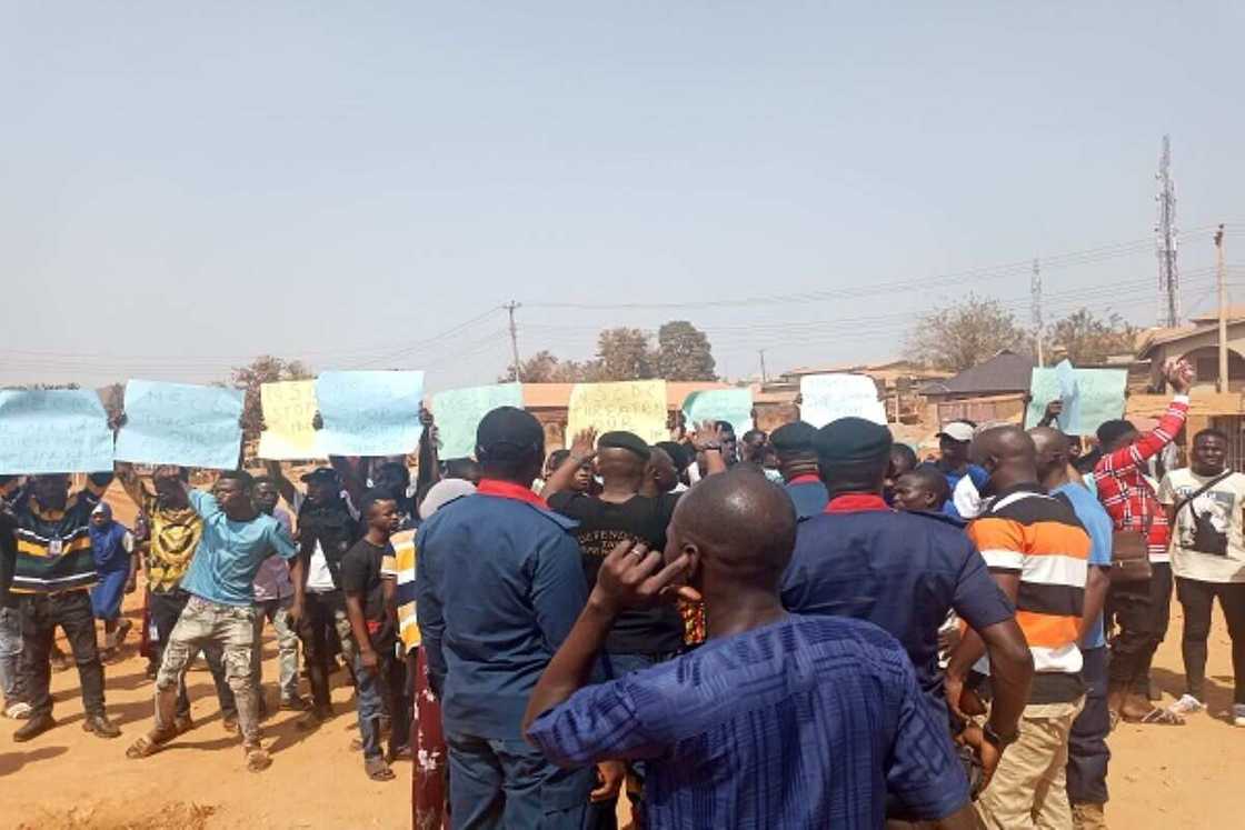 Protest at NSCDC