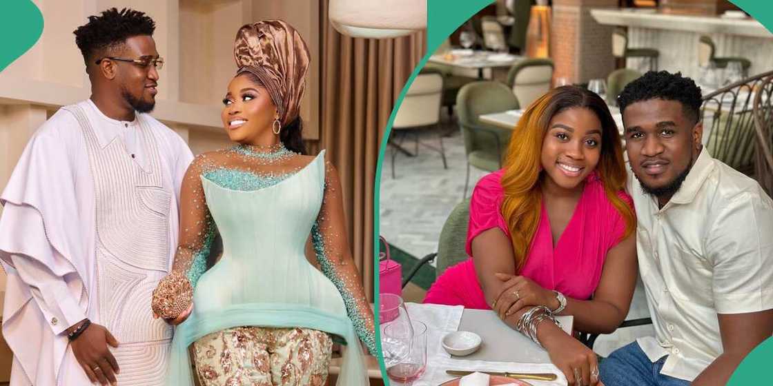 Veekee James and her husband rock stylish outfits Veekee James and her husband rock stylish outfits