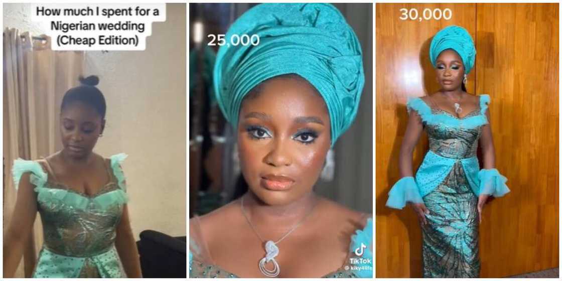 Photos of the lady's cheap asoebi look Photos of the lady's cheap asoebi look