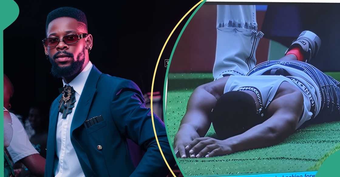 BBNaija’s Mensan breaks down as first finalist of Season 10 BBNaija’s Mensan breaks down as first finalist of Season 10