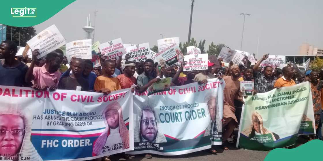 Benue Judiciary crisis. Bola Tinubu. Justice Maurice. Hyacinth Alia. Benue Judiciary crisis. Bola Tinubu. Justice Maurice. Hyacinth Alia.