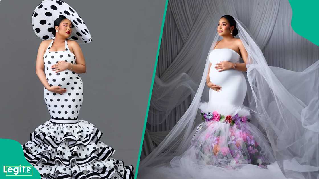 Former Most Beautiful Girl in Nigeria Anna Banner announces arrival of second child with beautiful maternity shoot photos on Instagram