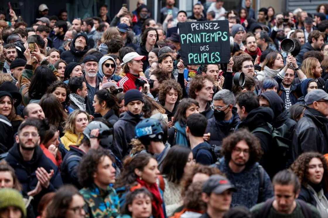 Macron said he understood the 'anger' felt by the French over the raising of the retirement age Macron said he understood the 'anger' felt by the French over the raising of the retirement age