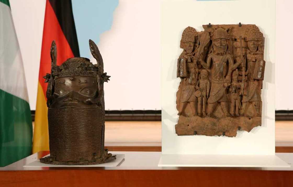 Some Benin bronzes will be displayed in Germany before being repatriated to Nigeria Some Benin bronzes will be displayed in Germany before being repatriated to Nigeria