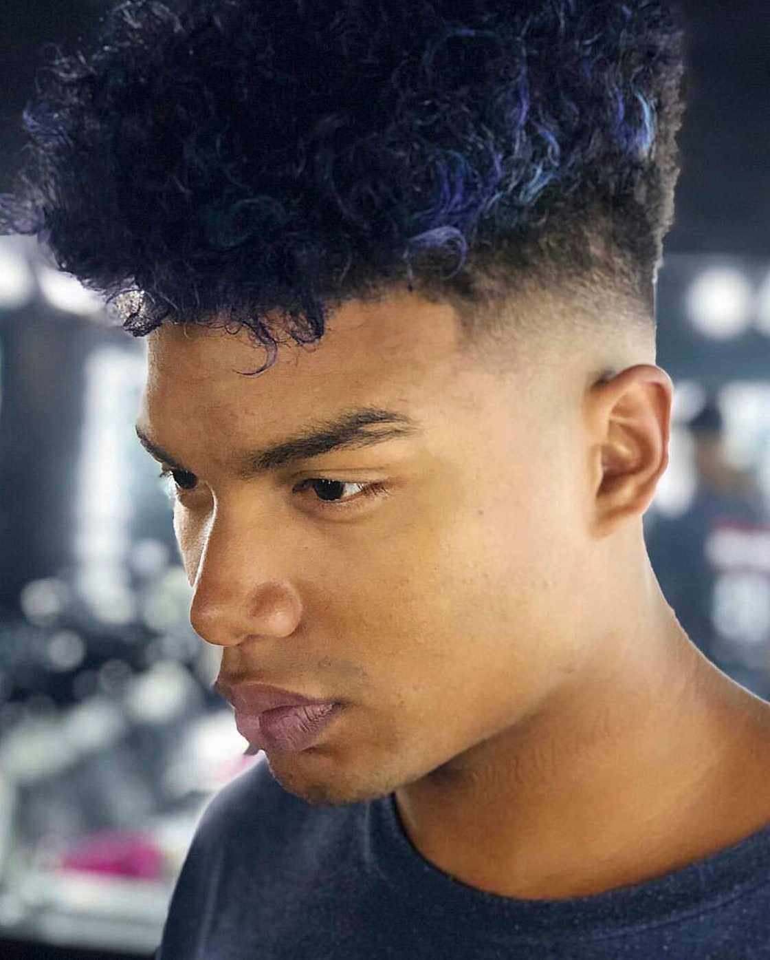 Flat top hairstyle