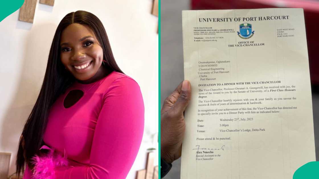 Lady overjoyed as UNIPORT VC invites her to dinner with him for having first-class in engineering Lady overjoyed as UNIPORT VC invites her to dinner with him for having first-class in engineering