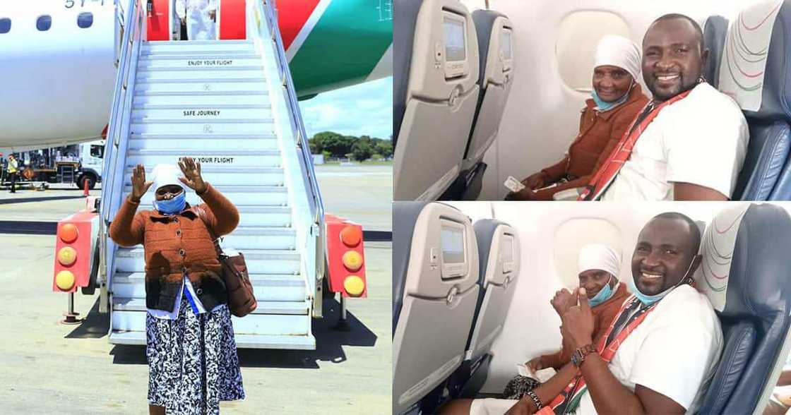 Social media reacts as man cries after surprising his grandmother with her first flight Social media reacts as man cries after surprising his grandmother with her first flight