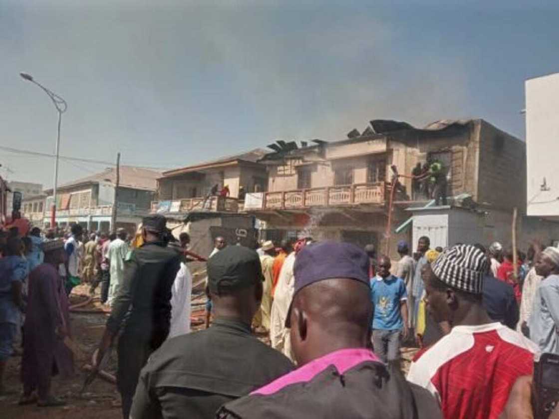 Gobara a kasuwar Singer Gobara a kasuwar Singer