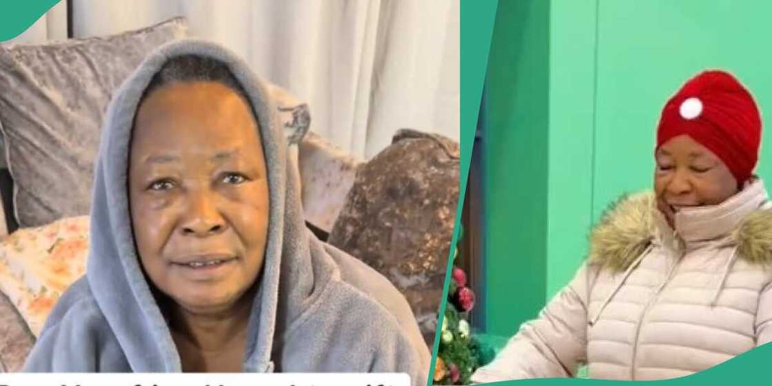 Photo of mother-in-law speaking about the shoe Photo of mother-in-law speaking about the shoe