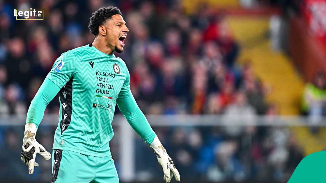 Maduka Okoye, Udinese, Serie A, Genoa, Stadio Luigi Ferraris, Italy Maduka Okoye, Udinese, Serie A, Genoa, Stadio Luigi Ferraris, Italy