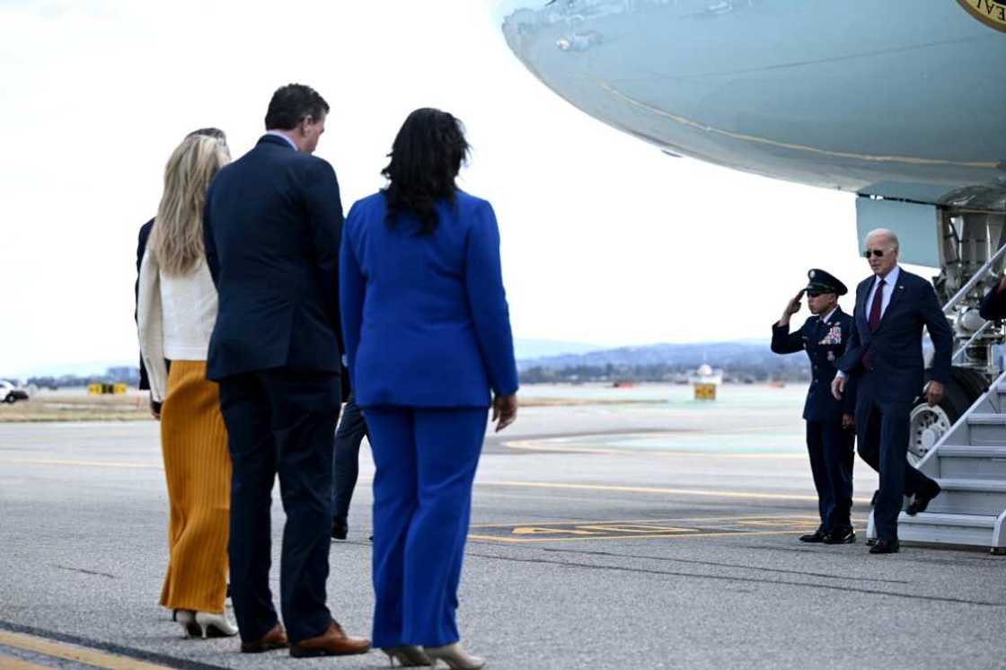 US President Joe Biden arrives in San Francisco to attend the Asia-Pacific Economic Cooperation (APEC) forum US President Joe Biden arrives in San Francisco to attend the Asia-Pacific Economic Cooperation (APEC) forum