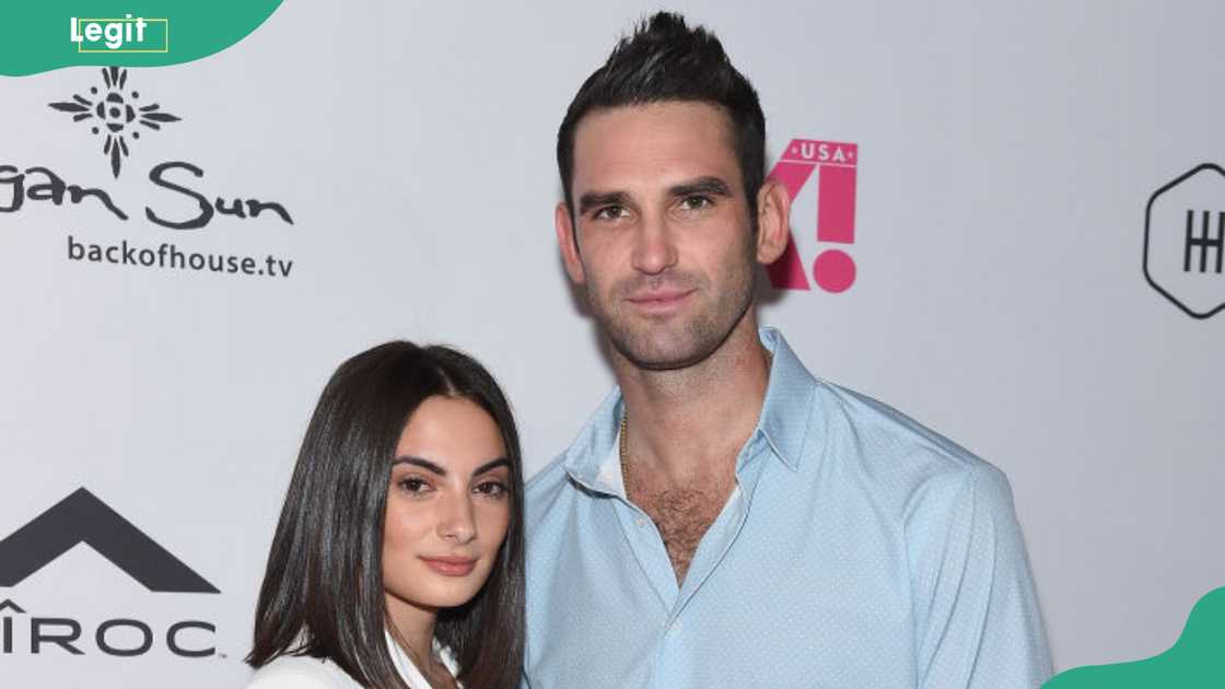 Paige DeSorbo and Carl Radke at Moxy Times Square in New York City Paige DeSorbo and Carl Radke at Moxy Times Square in New York City