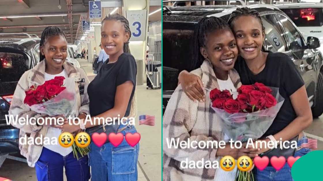 After four years apart sisters share emotional reunion