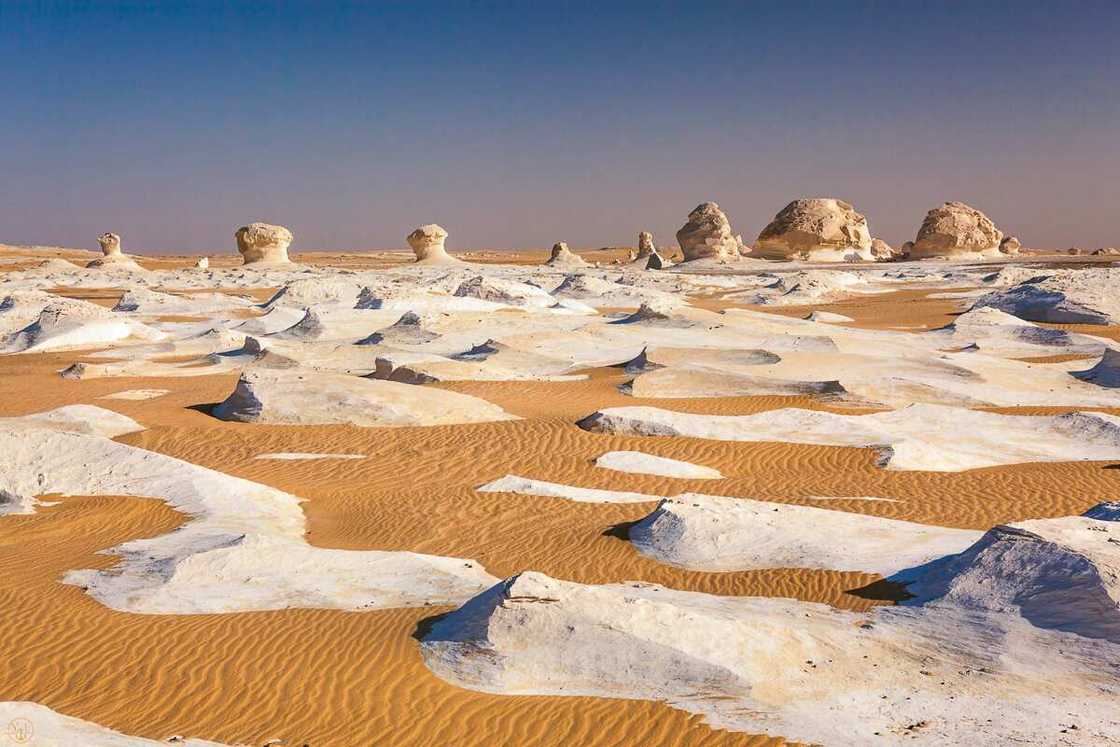 White desert in Egypt, beautiful places in Africa