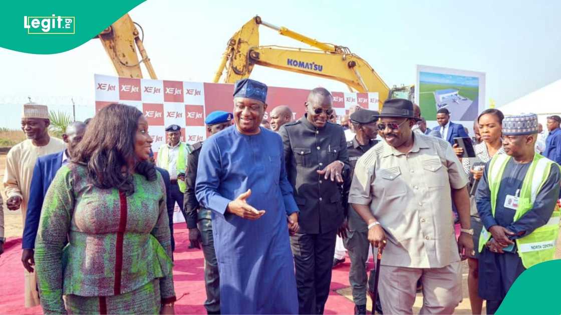 Festus Keyamo SAN at the groundbreaking ceremony of the $10 million aircraft repair facility in Abuja