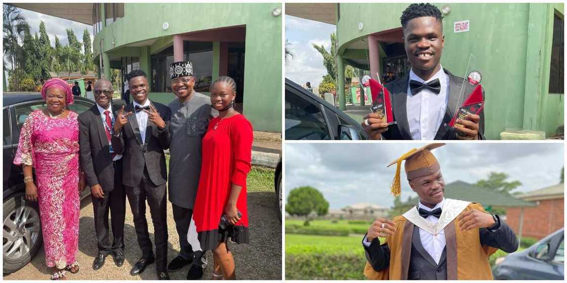 Singer Bad Boy Timz Bags a Degree in Computer Engineering, Parents Attend Graduation Ceremony Singer Bad Boy Timz Bags a Degree in Computer Engineering, Parents Attend Graduation Ceremony