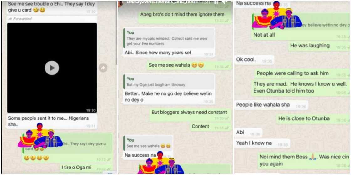 MC Oluomo’s babe, Ehi Ogbebor, shares chat with Oluwo of Iwo after card collection drama MC Oluomo’s babe, Ehi Ogbebor, shares chat with Oluwo of Iwo after card collection drama