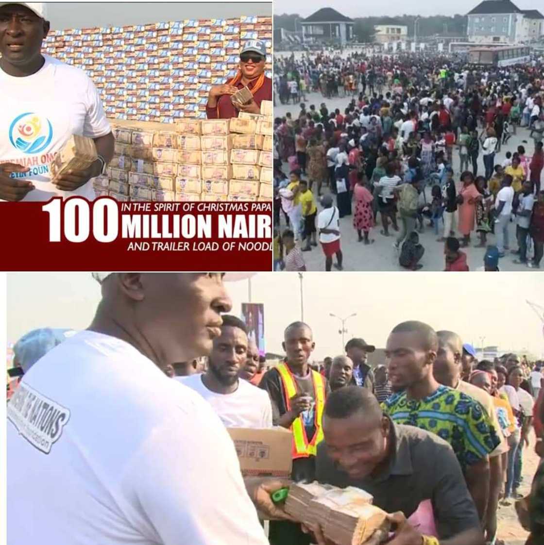 Prophet Jeremiah Fufeyin Distributes N100m, Trucks of Noodles to Celebrate Christmas with Nigerians