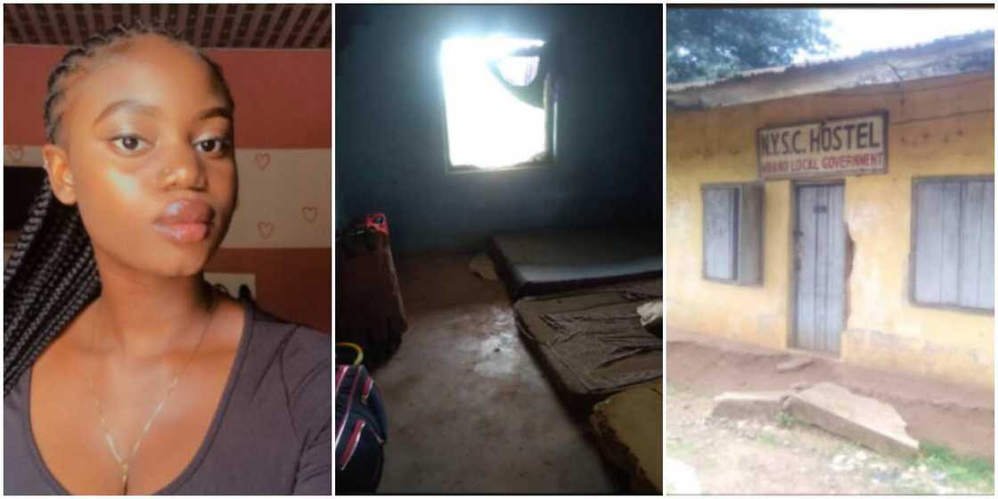 Reactions as Corper Shares Photos of Shabby Building Used as NYSC Hostel in Imo state