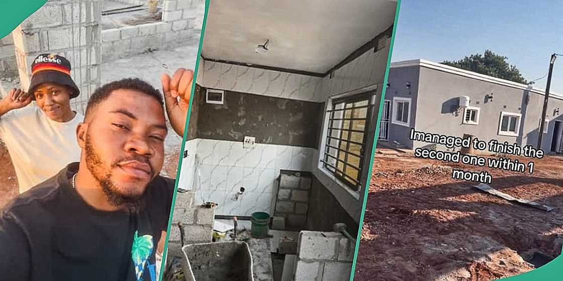 Nigerian man shows off house he built under 6 months Nigerian man shows off house he built under 6 months