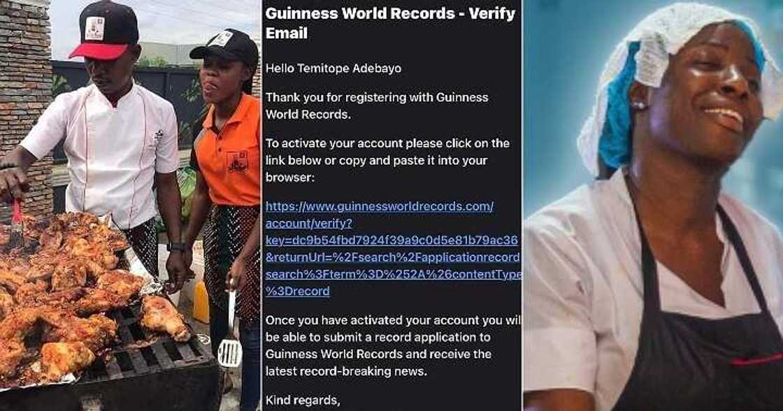 Nigerian chef shares approval from Guinness to start 140-hour cookathon Nigerian chef shares approval from Guinness to start 140-hour cookathon