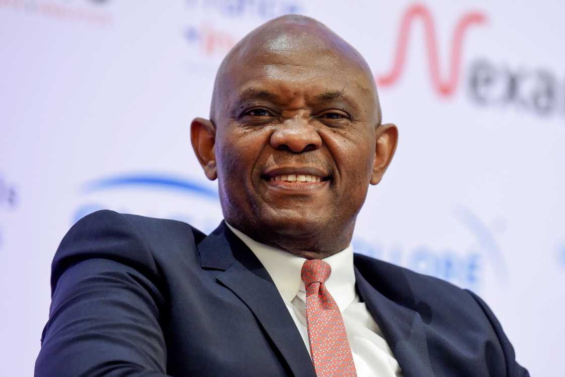 Tony Elumelu, United Bank for Africa president and founder of The Tony Elumelu Foundation, attends the opening session of the conference "Invest for Growth in Africa"