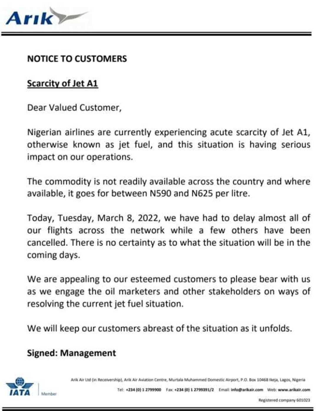 More Trouble For Travellers as Airlines Cancel, Delay Flights Contemplate Airfares Increase as Fuel hit N625