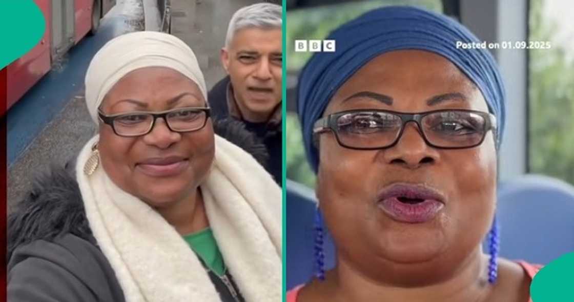 Nigerian woman who makes videos with red buses speaks in interview. Nigerian woman who makes videos with red buses speaks in interview.