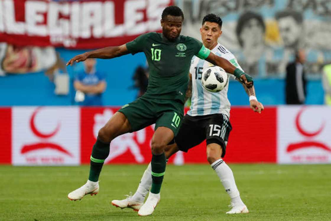 Mikel Obi yana buga wasa a 2018 Mikel Obi yana buga wasa a 2018