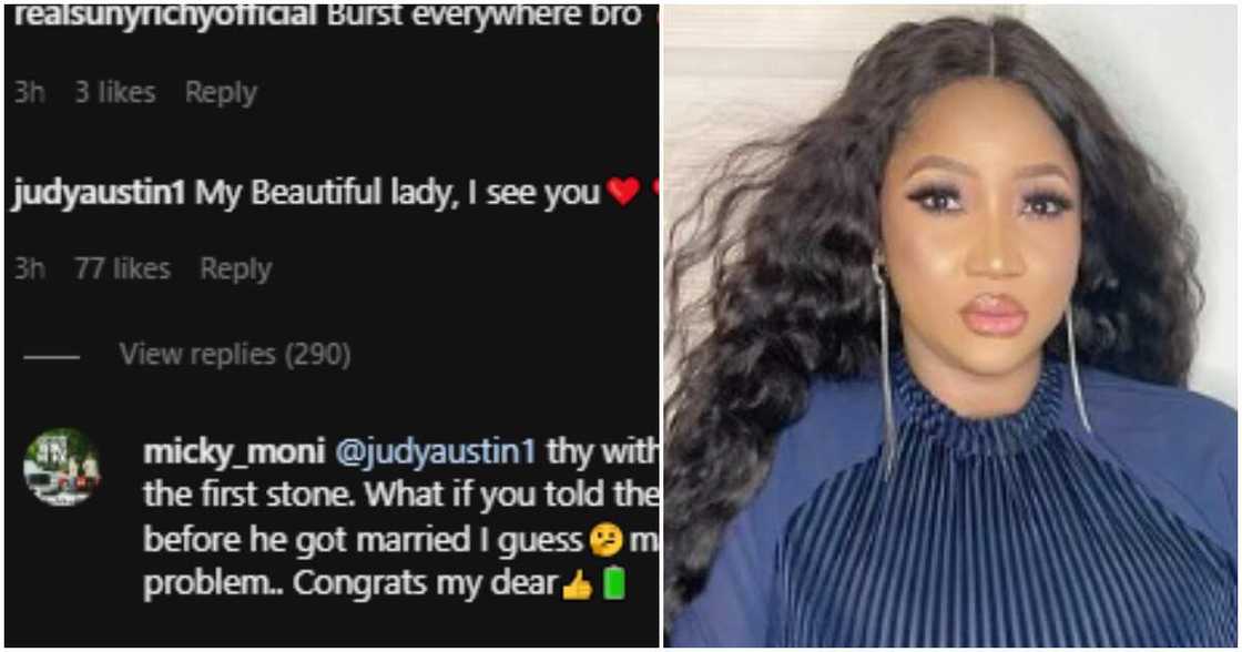 Judy Austin replies Yul Edochie's post Judy Austin replies Yul Edochie's post