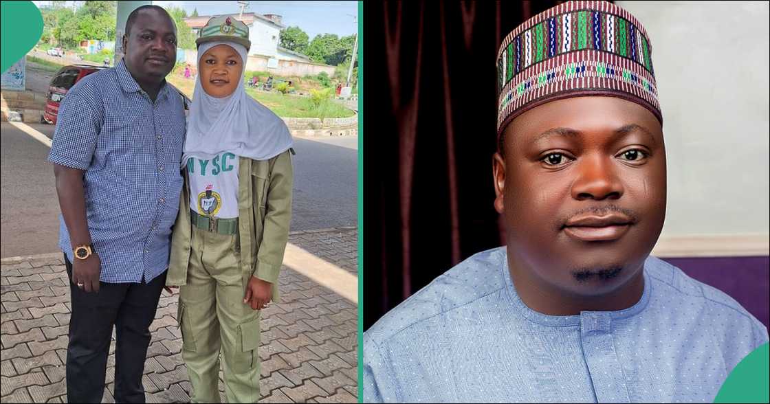 Netizens gush as man praises his wife with three kids as she finishes her NYSC program Netizens gush as man praises his wife with three kids as she finishes her NYSC program