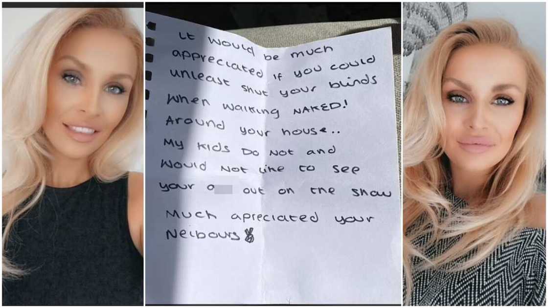 The mother of two said the neighbour is not bold enough. The mother of two said the neighbour is not bold enough.