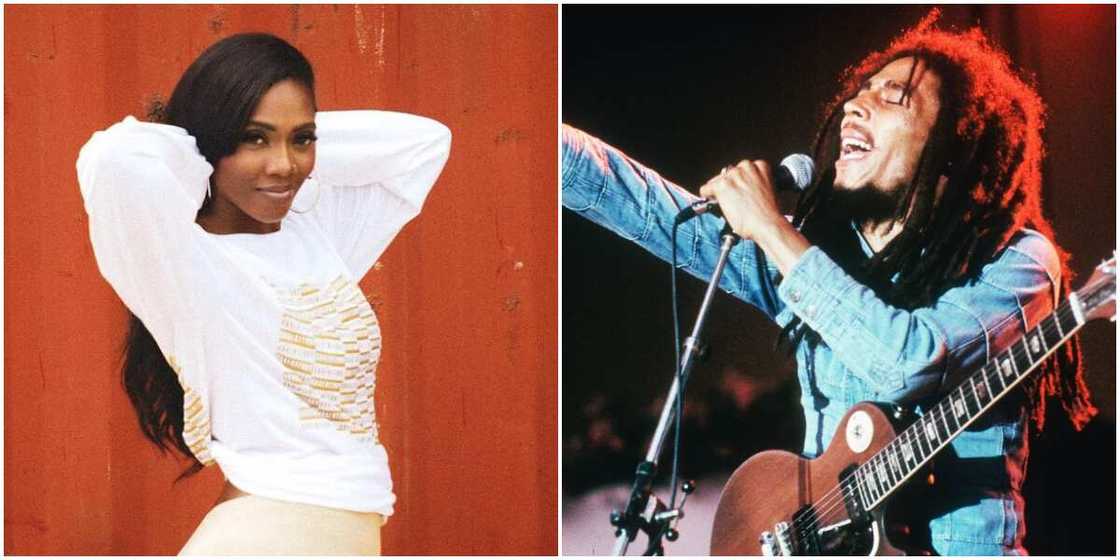 Nigeria's Tiwa Savage featured in remix of late Bob Marley's Jammin song, fans react Nigeria's Tiwa Savage featured in remix of late Bob Marley's Jammin song, fans react