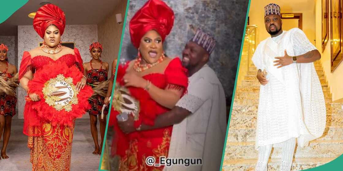 Nkechi Blessing's lover reacts to Egungun's antics to his lover Nkechi Blessing's lover reacts to Egungun's antics to his lover