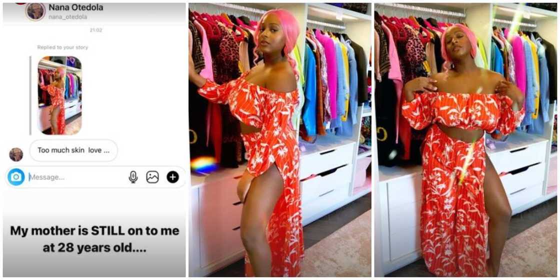 Too much skin - DJ Cuppy shares message from her mum about her recent Instagram photo Too much skin - DJ Cuppy shares message from her mum about her recent Instagram photo