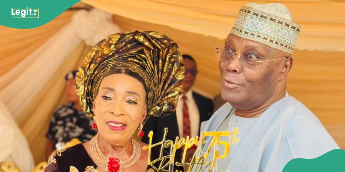 Former PDP presidential candidate Atiku Abubakar celebrates his wife Titi's 75th birthday anniversary. Former PDP presidential candidate Atiku Abubakar celebrates his wife Titi's 75th birthday anniversary.