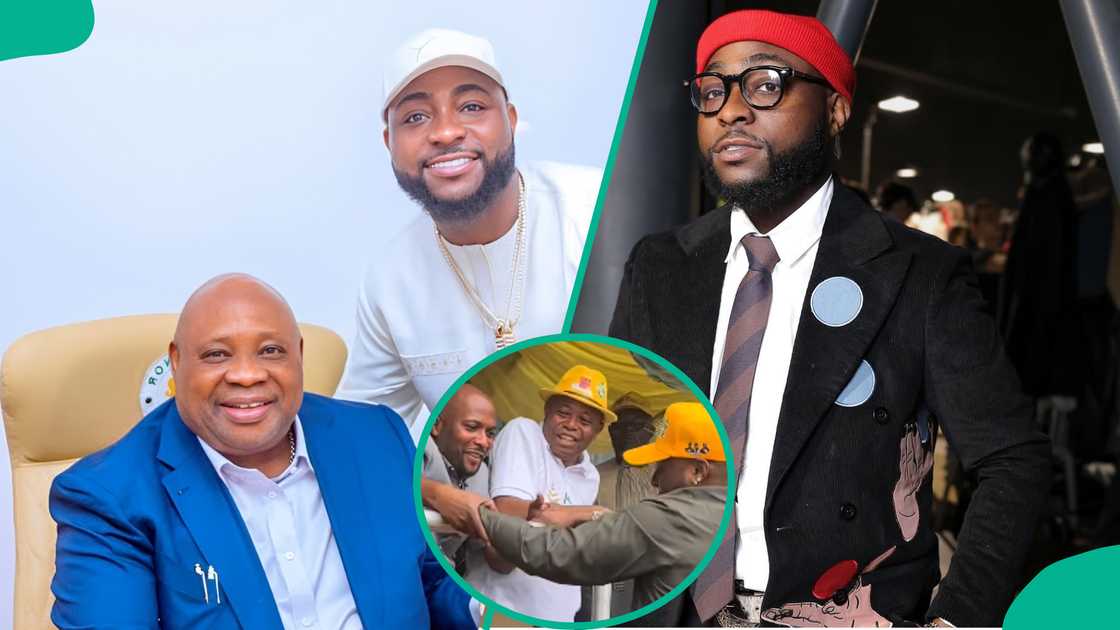 Davido at his uncle's campaign in Osun state, video trends Davido at his uncle's campaign in Osun state, video trends