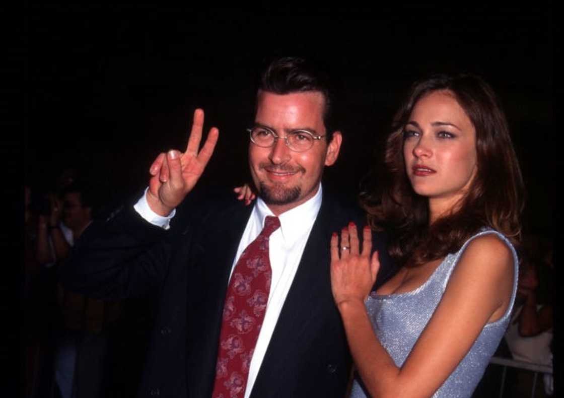 Charlie Sheen and Donna Peele attend an event in Hollywood