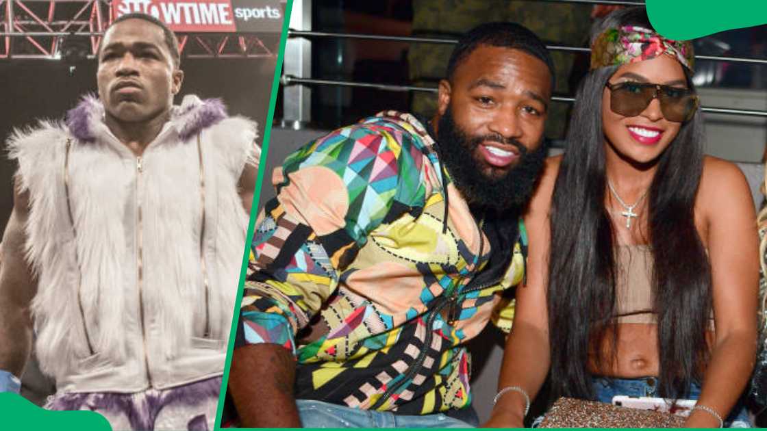 Adrien Broner on the ring and with Nicole at "Drip Harder" album release Party at Story Nightclub in October 2018 in Miami Beach Adrien Broner on the ring and with Nicole at "Drip Harder" album release Party at Story Nightclub in October 2018 in Miami Beach